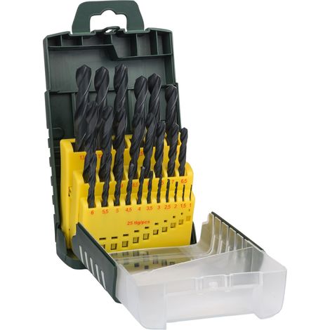 Bosch Set de brocas para metal HSS-R, 25 piezas 1-13 mm Gripbox - 2607017153