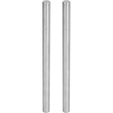2 outils de fraisage en acier inoxydable pour barres rondes, axes miniatures pour robots 4100-0012-0250