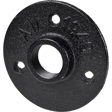 Dolle Plattenscheibe für Pipe-Regalsystem Ø 70 mm 20 mm (3/4) schwarz matt