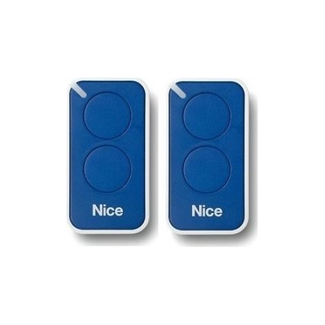 Lot de 2 télécommandes nice inti2 bleu - émetteur à code tournant era inti 2 - 433.92 mhz (1/5)
