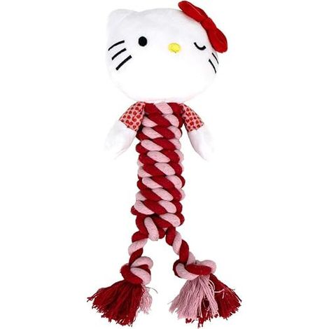 CERDÁ LIFE'S LITTLE MOMENTS HELLO KITTY JOUET À MÂCHER POUR CHIEN EN CORDE RÉSISTANTE IDÉAL POUR MÂCHER ET NETTOYER LES DENTS PO