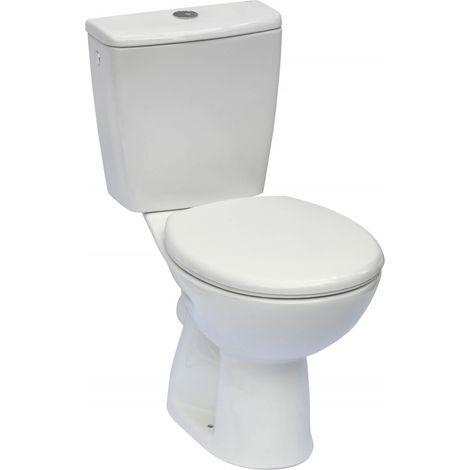 Cuvette WC POLO PLUS au sol sortie horizontale ROCA A342197000 (1/2)