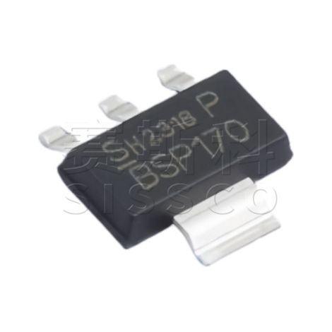 Original BSP170PH6327, siebgedruckter BSP170 SOT-223-4 60V 1.9AP MOSFET-Kanal, elektronischer Bauteilchip, 5 Stück pro Packung.