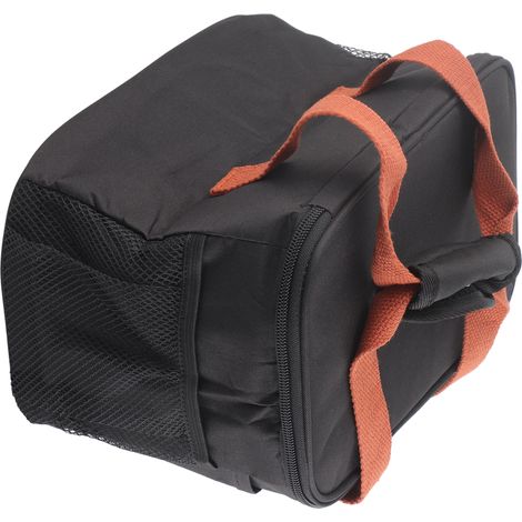 Sac à lunch isotherme 15 L en aluminium épais et imperméable, grande capacité, réutilisable, pour le bureau et les pique-niques (noir). (1/5)