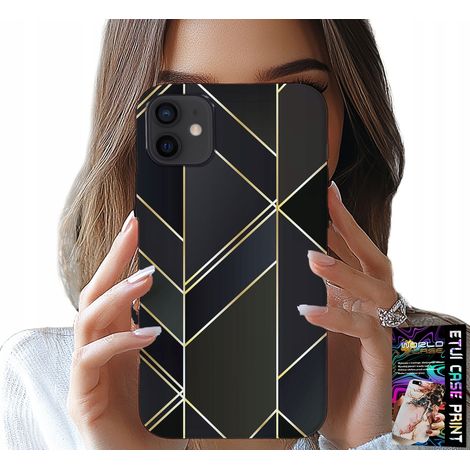 Custodia per iPhone 11 - cornice dorata, motivi eleganti + vetro (1/5)