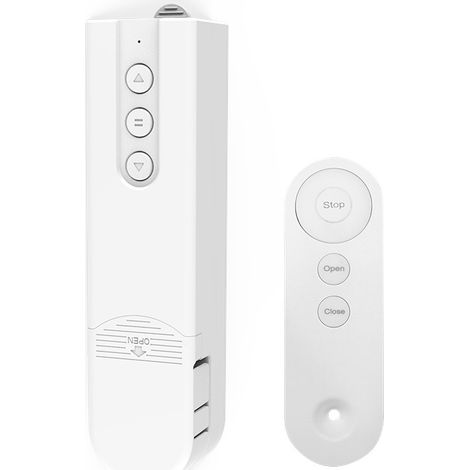 Système de commande intelligent pour stores enrouleurs, télécommande et dongle Wi Fi  Automatisez vos stores existants  Compatible avec les stores à billes jusqu'à 120 x 150 cm  Batterie rechargeable