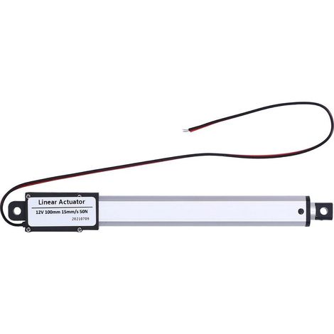 Actionneur linéaire DC 12V 100mm, interrupteur de fin de course interne, Mini électrique à faible bruit pour l'agriculture industrielle, 15mm/s-50N (1/5)