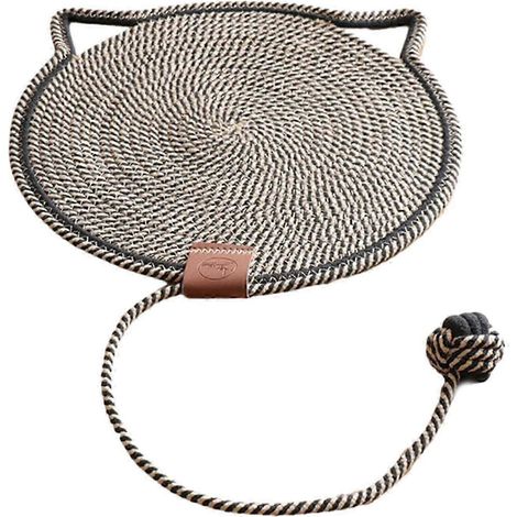 Katzenkratzmatte mit Ball, Schutz für Möbel, Sofa und Teppich-black (1/5)