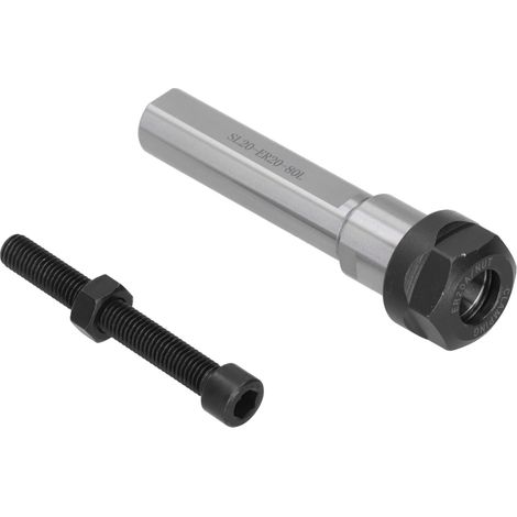 Beyamis Porte-pince de serrage, rallonge droite, outil de taraudage flottant pour tour CNC SL20‑ER20‑80L (1/5)
