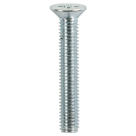 TIMCO Machine Countersunk Silver Screws - M4 x 10 (1/2)