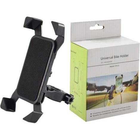 Support Téléphone Vélo - Montage Sur Guidon - Antichoc Et Antivibration - Installation Rapide - Noir - 1 Pièce (1/5)