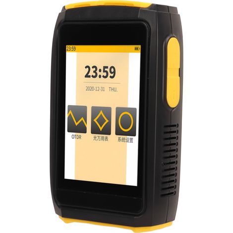 Instrument de mesure OTDR de 80 km, réflectomètre optique temporel à écran tactile de 3,5 pouces, testeur de fibres optiques (1270 nm, 1310 nm, 1490 nm, 1577 nm). (1/5)