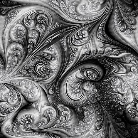 Tela decorativa para exteriores Oxford - Diseño en blanco y negro  DX18088 (1/5)