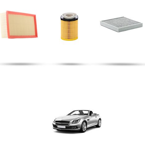 Kit tagliando 3 filtri compatibile con Mercedes Slk (R172) 300 180kw Dal 2015 (1/5)