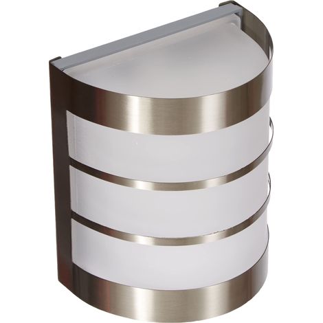 applique murale extérieure CALGARY, nécessite une ampoule E27 60W, Inox (1/5)