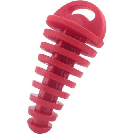 Bouchon de Lavage Silencieux pour Moto Dirt Bike ATV Quad 2 Temps 4 Temps Rouge (1/4)
