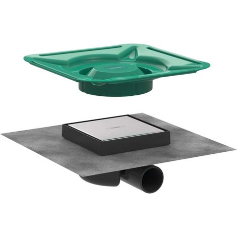 Evacuazione carrelabile con griglia carrelabile 151 x 150 mm Hansgrohe RainDrain 56112800 BST (1/3)