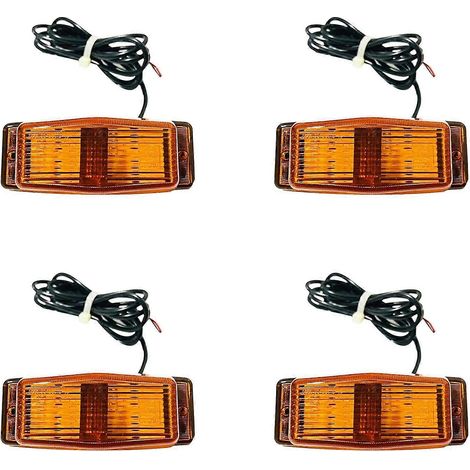 4 feux de gabarit LED avant pour calandre de camion Scania, Volvo, MAN et Benz, feux indicateurs de brûleur doubles A (1/5)