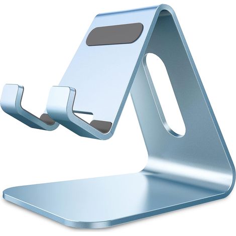 Support pour téléphone portable, support, support de bureau en aluminium compatible avec Switch, tous les smartphones, iPhone 15 14 13 12 Pro Max Pro Xs Max Se 8 7 Plus SE-Sierra (1/5)