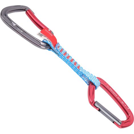 Mousqueton CAMNAL pour l'escalade en extérieur, à doigt droit et à doigt coudé, 27 cm (1/5)