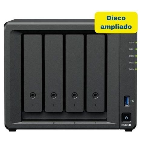 NAS Synology Diskstation DS425+/ 4 Bahías 3.5- 2.5/ 2GB DDR4/ 8TB/ Formato Torre