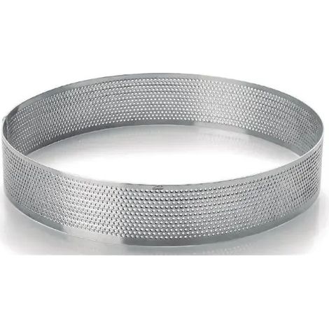LACOR - CERCLE A TARTE ROND PERFORE 24CM INOX