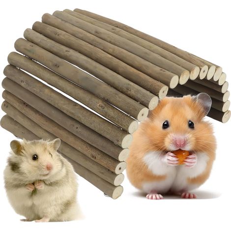Wooden Hamster Bridge, Bridge Tunnel Bendy Animal Ladder Rabbit Tunnel Cage Chinchillas Small Animal Hiding House for Bunnies Guinea Pig Chinchilla (20 x 40 cm) (1/5)