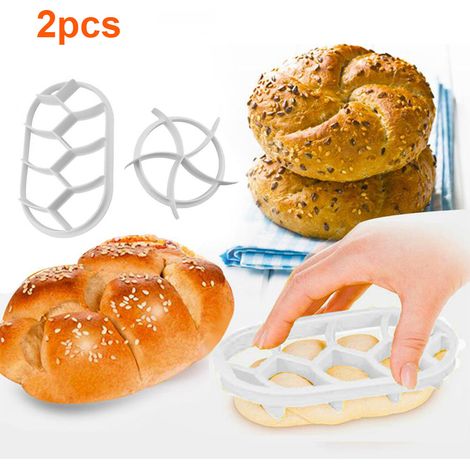 Ensemble de 2 Moules à Pâte pour Pain et Petits Pains, Couteaux à Pâtisserie en Plastique (1/5)