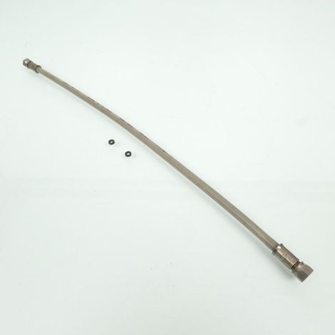 Durite frein aviation FE Longueur 400mm grise sans raccord banjo (1/4)