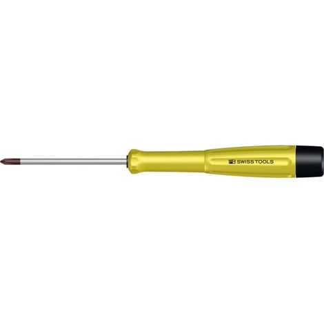 PB Swiss Tools Tournevis pour l'électronique pour vis Phillips ESD, Taille empreinte cruciforme: 1