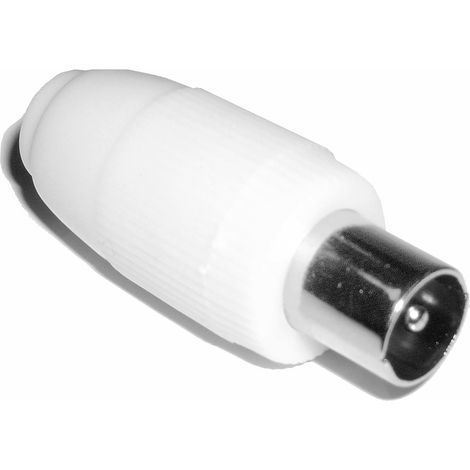BeMatik - Conector Antena TV Macho (Recto/Plástico)
