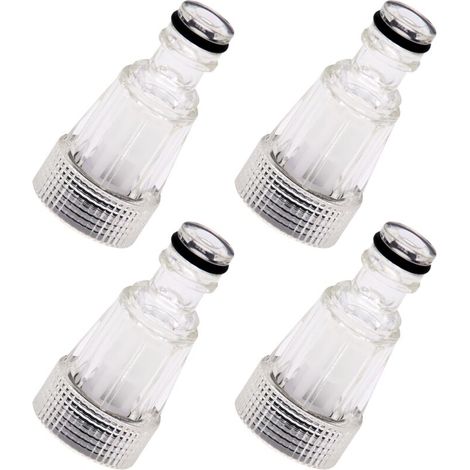 4 filtros de agua para hidrolavadoras, filtro para manguera de jardín, bomba, jardín, accesorios para hidrolavadoras (1/4)