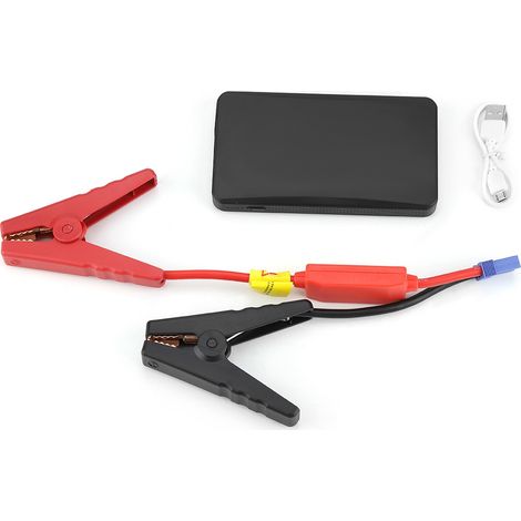 Batterie de démarrage portable 12V, booster de voiture, chargeur de batterie, banque d'énergie pour moteur essence 3.0L, noir (1/5)
