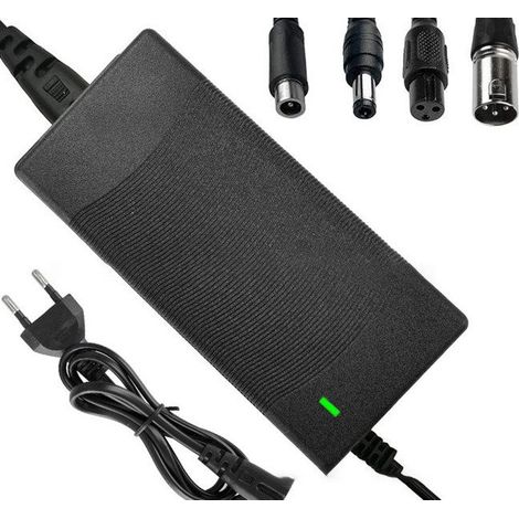 Chargeur Scooter Auto-Équilibrant 42V 2A - Lithium, Compatible Scooter et Monocycle, Inclus 4 Adaptateurs (1/3)