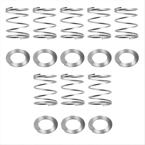 Kit de 8 ressorts et rondelles pour batteur sur socle, compatible 3,5/4/5/6/7 Qt, pièces de rechange robustes en métal, jeu de fixation pour mélangeur, accessoires de réparation universels (1/5)