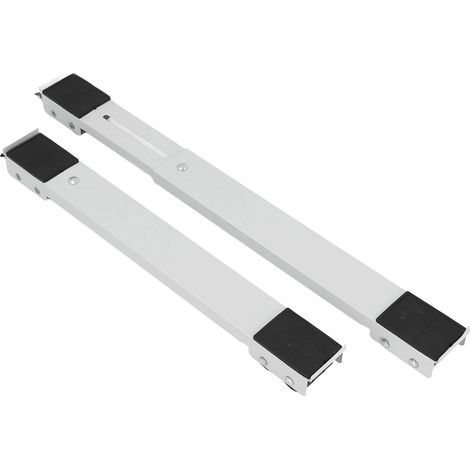 Set mit 2 Rollen für Haushaltsgeräte: universelle, robuste und ausziehbare Halterung für Kühlschrank und Waschmaschine, rostbeständig. (1/5)