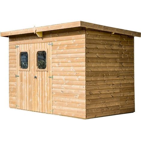 Casetta in Legno 3x2 a Pannelli 19 mm Senza Pavimento Tetto Acciaio da Giardino