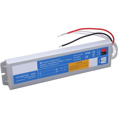 LED-Netzteil, wasserdicht (IP68), korrosionsbeständig, für Beleuchtungszubehör, AC 180–264 V, 100 W DC 24 V, 4 A (1/5)