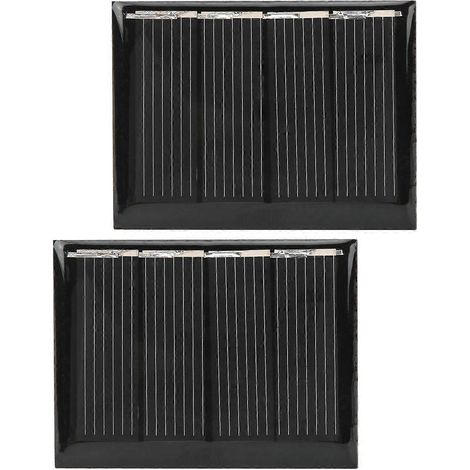 Kit de chargeur solaire portable comprenant 2 panneaux solaires en silicium polycristallin 115 mA/2 V