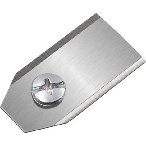 Lame de tondeuse robot universelle en argent – 35 x 18 x 0,75 mm, 1 pièce, compatible avec toutes les tondeuses automatiques (1/4)