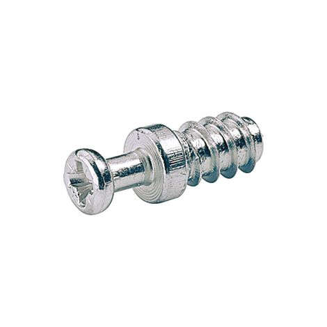 Goujon vissé euro 321 – Acier zingué – Profondeur perçage 11,5 mm – Perçage 5 mm – Pour boitiers rasants Hettich VB 35/36