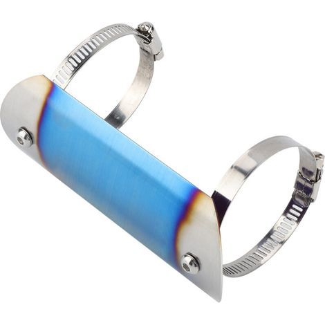 Pare-chaleur d'échappement de moto - Acier inoxydable, 14,5 x 6,5 cm (1/2)
