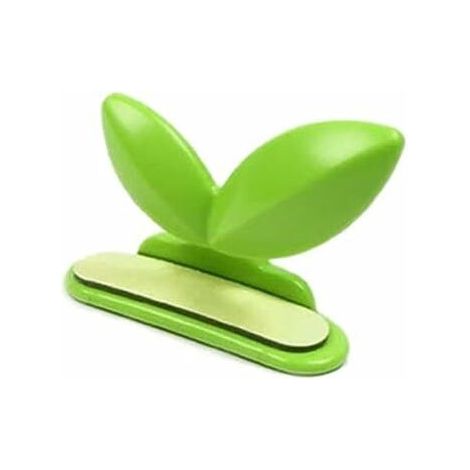 Dispositif de capsulage de Toilette créatif Étrange Couverture de Toilette en Forme de Feuille Verte Nécessités Quotidiennes de la Maison créative (Vert) (1/5)