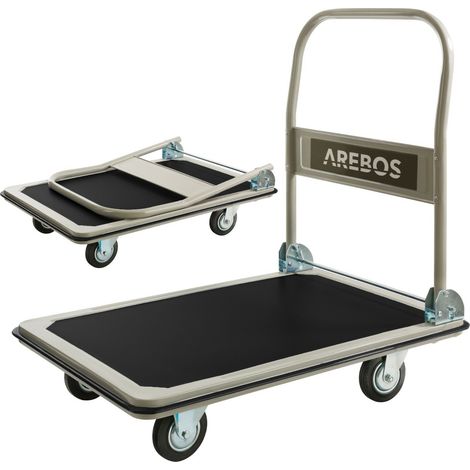 AREBOS Platform trolley Transport cart Hand cart Trolley Cart 300 kg