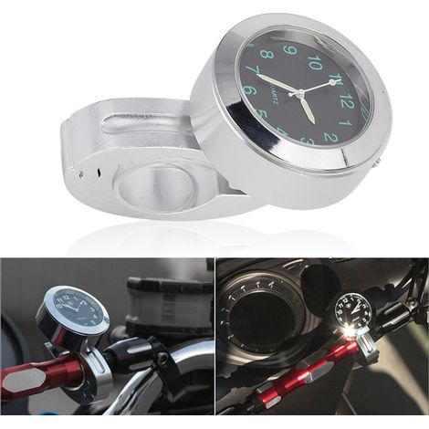Motorraduhr Tachometer Retro Lenker Wasserdicht Stoßfest Zifferblatt Universell Auto (1/5)