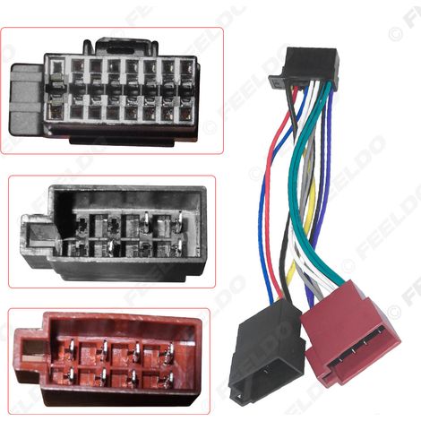 Convient pour les câbles d'alimentation de conversion Sony vers ISO, les faisceaux de câblage audio pour voiture, les câbles de connexion ISO sans perte et les câbles de conversion pour câbles de sort