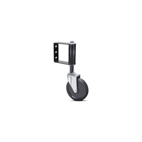 Muelle de soporte para puerta de jardín, rueda inferior, rueda de electroforesis universal de 4 pulgadas