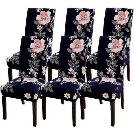 Housse de siège amovible et lavable en spandex extensible (fanghua) 6 pièces (1/5)