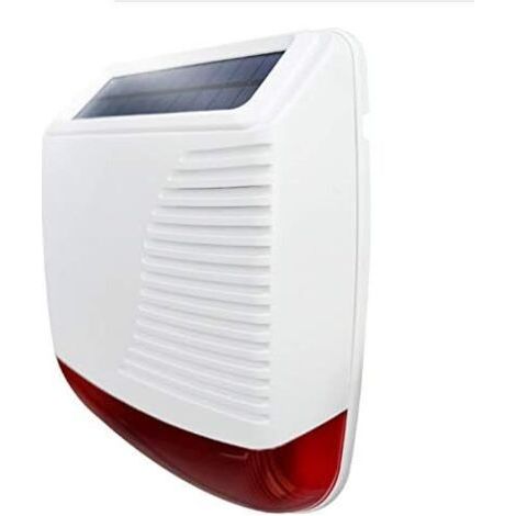 Alarme extérieure sans fil à énergie solaire – 110 dB – Étanche et inviolable – Sécurité renforcée et longue portée (1/4)