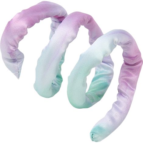 Serre-cheveux spirale flexible pour locks, élastique à fil métallique, maintien longue queue de cheval, homme femme, violet vert (1/5)